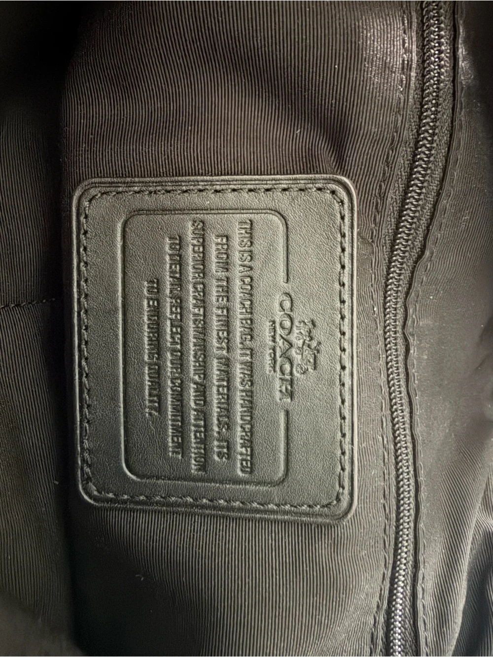 Coach Black Signature Shoulder Bag